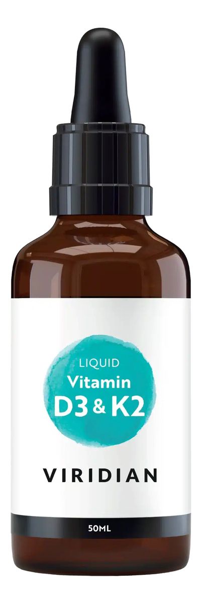Viridian Vitamin D3 & K2 - Flydende - 50 ml.