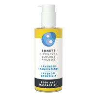 Sonett Mistelform Krops- og Massageolie Lavendel-Boswellia - Ø - 145 ml.